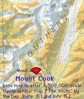 index map of Mt Cook