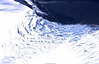 Crevasse of Mt Cook Glacier