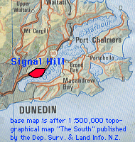 index map of Dunedin
