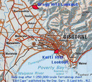 index map of Gisborne
